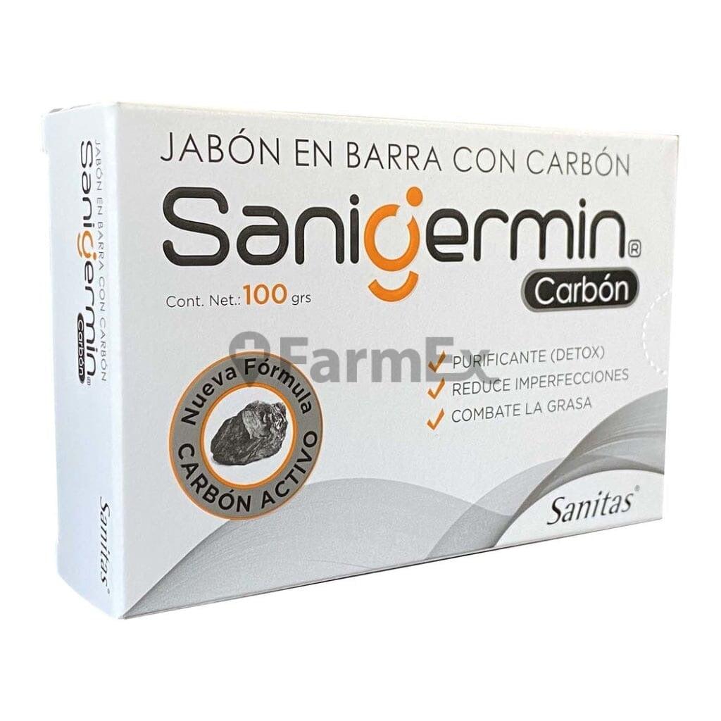 Jabón en Barra "Sanigermin" Carbón x 100 g SANITAS